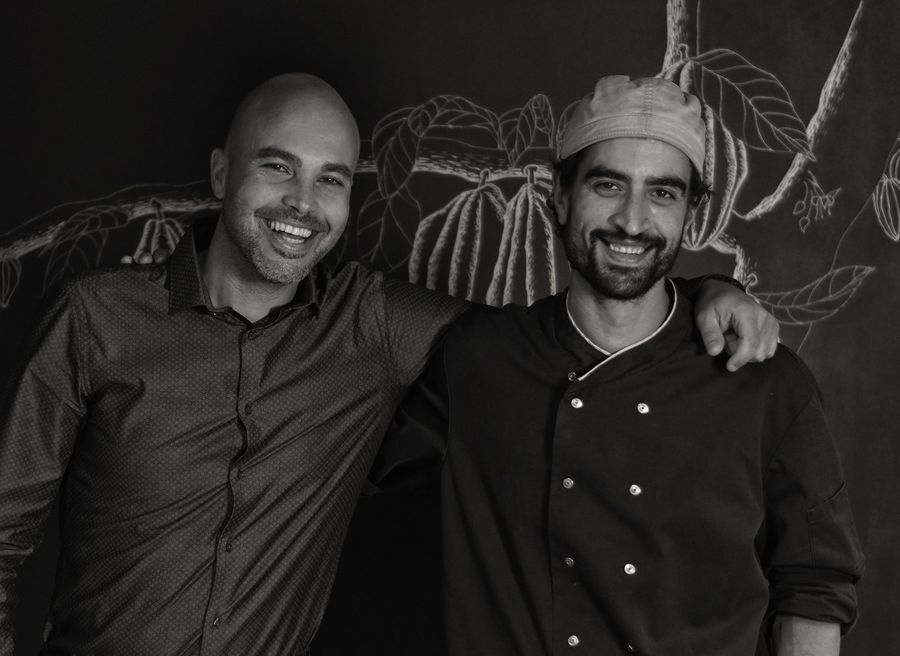 Andy Plachta et Vincent Jacmain, fondateurs de la chocolaterie Kimaji